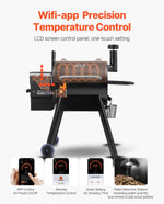 VEVOR 575 sq. in. 8-in-1 Pellet Grill & Smoker — WiFi