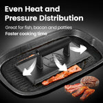 3Lbs Cast Iron BBQ Grill Press with Heat Resistant Handle | Heat-Resistant Handle for a Secure Grip, Heavy Duty Ideal for Smash Burgers and Flat Top Grills, 5-Year Warranty