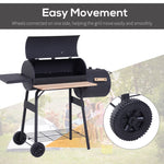 Outsunny 48" Charcoal Grill & Offset Smoker