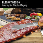 Heavy Duty BBQ Grill Tongs for Outdoor Grill,17 Inch Long Grill Tool, Metal Barbecue Utensil, Wooden Handle, Fun Barbecue Tongs for Gas and Charcoal Grilling