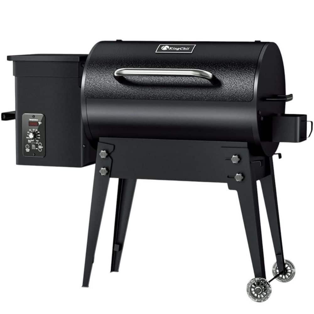 KingChii 456 sq. in. Pellet Grill & Smoker — Folding Legs