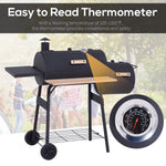 Outsunny 48" Charcoal Grill & Offset Smoker