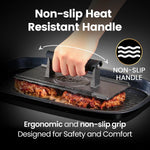 3Lbs Cast Iron BBQ Grill Press with Heat Resistant Handle | Heat-Resistant Handle for a Secure Grip, Heavy Duty Ideal for Smash Burgers and Flat Top Grills, 5-Year Warranty