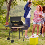 Outsunny 48" Charcoal Grill & Offset Smoker