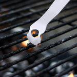 14-Inch Long Stainless Steel Grill Grate Scraper Cleaner | Long Handle, Universal Fit, Grill Grate Accessory, BBQ Barbecue Cleaning Gadgets, Heat-Resistant, Easy to Store and Clean