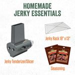 Products Jerky Hanger with 9 Skewers, Backwoods Jerky Seasoning | Bundle Includes Stainless Steel Folding Rack for Oven or Smoker plus Backwoods Original Jerky Seasoning for Homemade Jerky