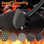 BBQ Grill Brush Bristle Free - Grill Cleaner Brush with Replaceable Heads for Cast Iron/Stainless Steel Porcelain/Gas/Charcoal Grates, Safe Grill Brush for Outdoor Grill, Grill Scraper Cleaning Brush