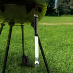 14-Inch Long Stainless Steel Grill Grate Scraper Cleaner | Long Handle, Universal Fit, Grill Grate Accessory, BBQ Barbecue Cleaning Gadgets, Heat-Resistant, Easy to Store and Clean