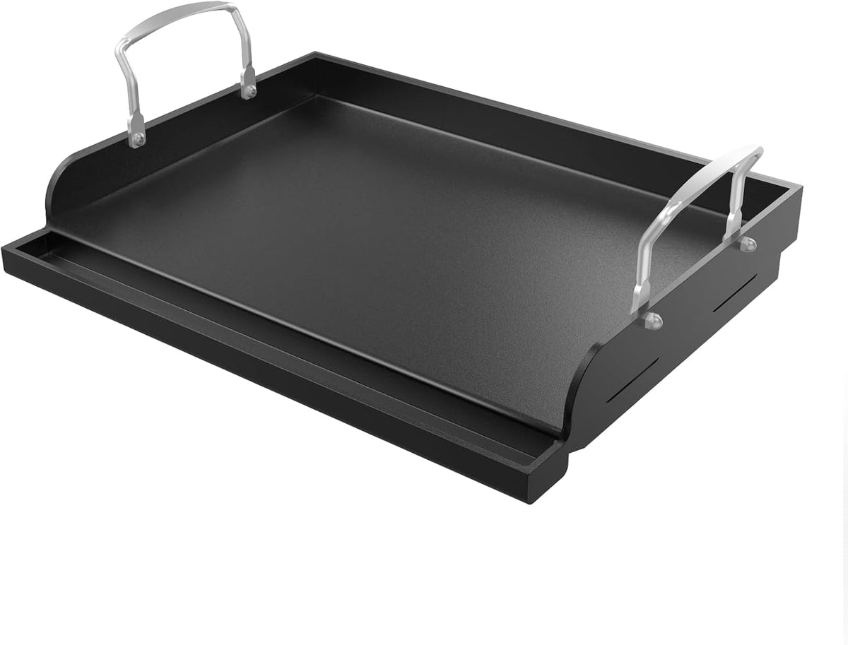 Cast Iron Griddle for Gas Grill Griddle 17 X 13 Inch Flat Top | Griddle for Grill Stove Top Griddle Smash Burger Plancha Para Cocinar Outdoor Nonstick Pre-Seasoned