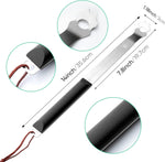 14-Inch Long Stainless Steel Grill Grate Scraper Cleaner | Long Handle, Universal Fit, Grill Grate Accessory, BBQ Barbecue Cleaning Gadgets, Heat-Resistant, Easy to Store and Clean
