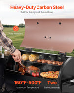 VEVOR 456 sq. in. 8-in-1 Pellet Grill & Smoker